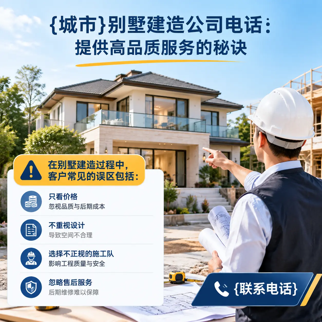 白云别墅建造公司电话:提供高品质服务的秘诀