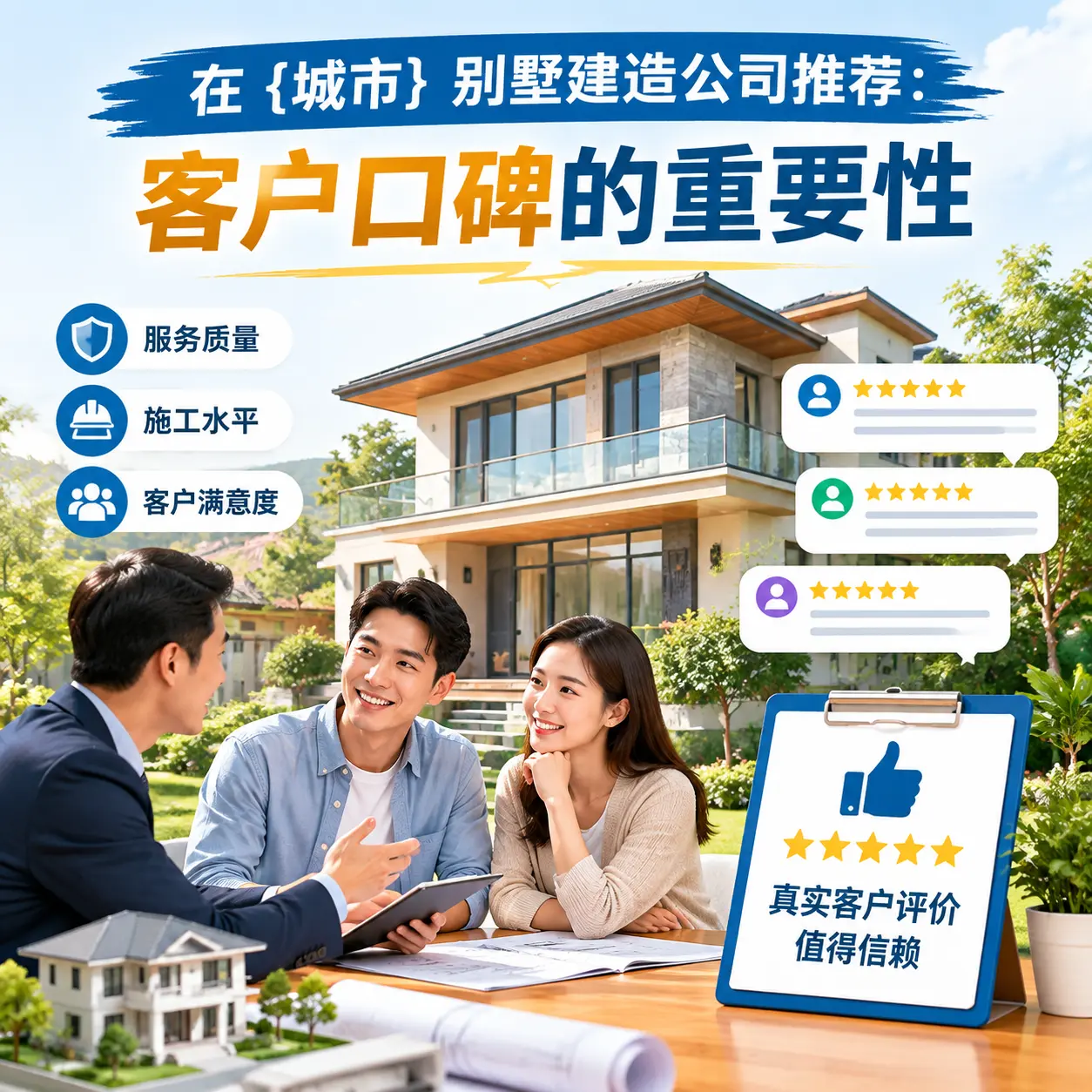 在 白云 别墅建造公司推荐:客户口碑的重要性