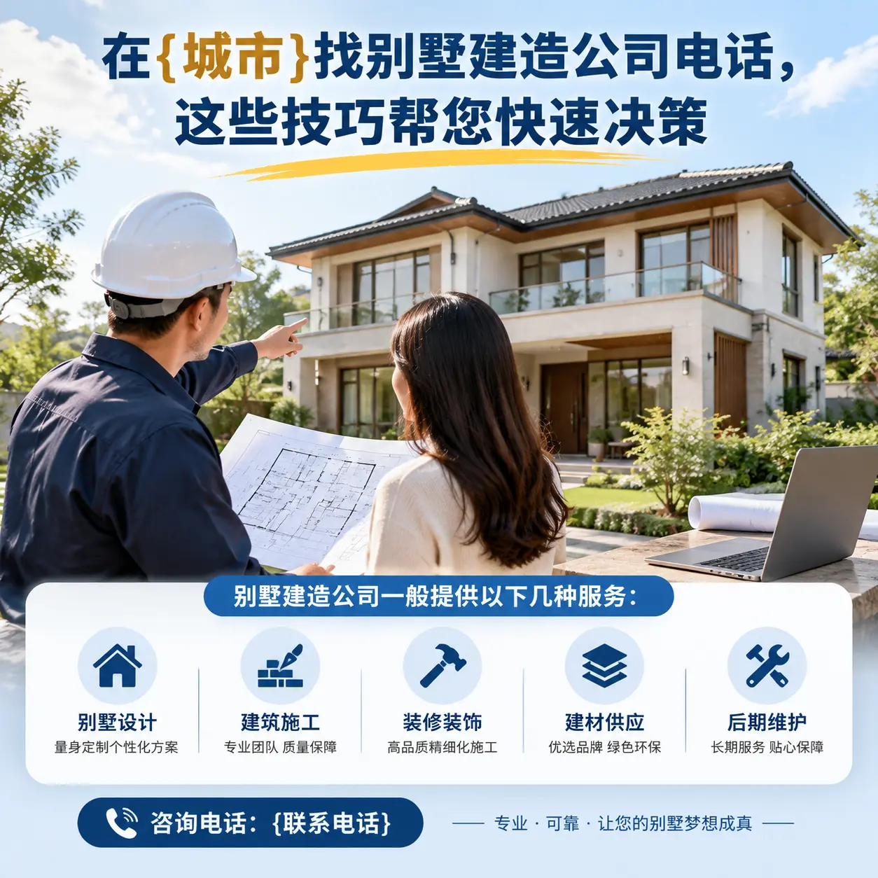 在白云找别墅建造公司电话，这些技巧帮您快速决策